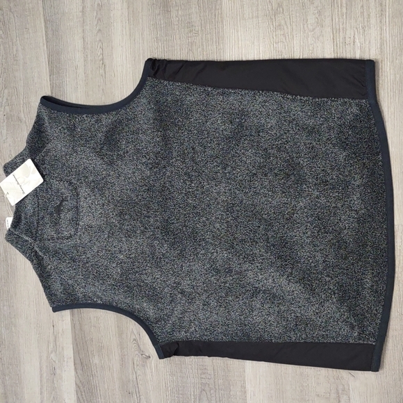 🔥Tommy Bahama Cascade Fleece sleeveless VEST gray coal full zip Pockets Mens S - Picture 7 of 8